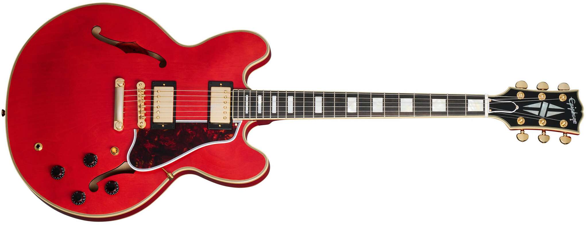 Epiphone Es355 1959 Inspired By 2h Gibson Ht Eb - Vos Cherry Red - Semi-hollow electric guitar - Main picture