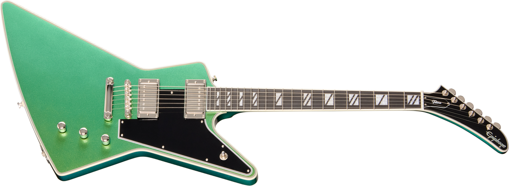 Epiphone Explorer Custom Futura Ibg 2h Ht Eb - Dragonfly Shift - Metal electric guitar - Main picture