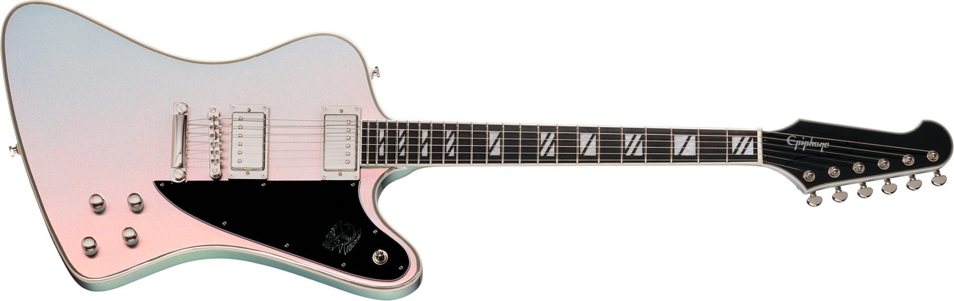 Epiphone Firebird Custom Futura Ibg 2h Ht Eb - Quicksilver Shift - Metal electric guitar - Main picture