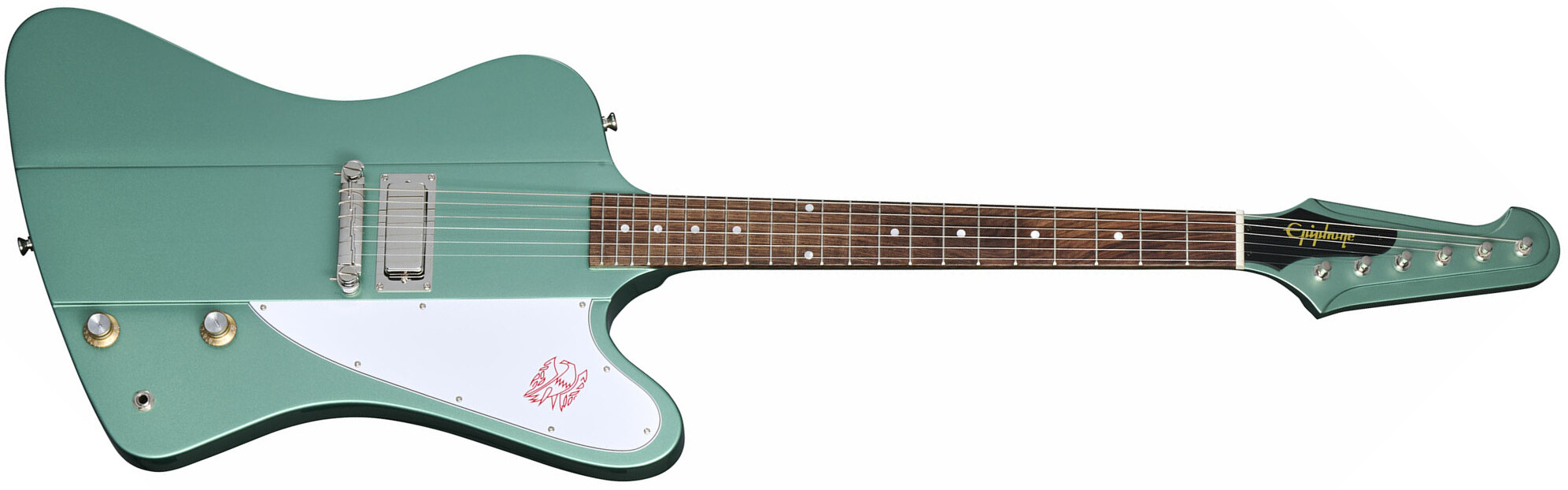 Epiphone Firebird I 1963 Inspired By Gibson Custom 1mh Ht Lau - Inverness Green - Retro rock electric guitar - Main picture