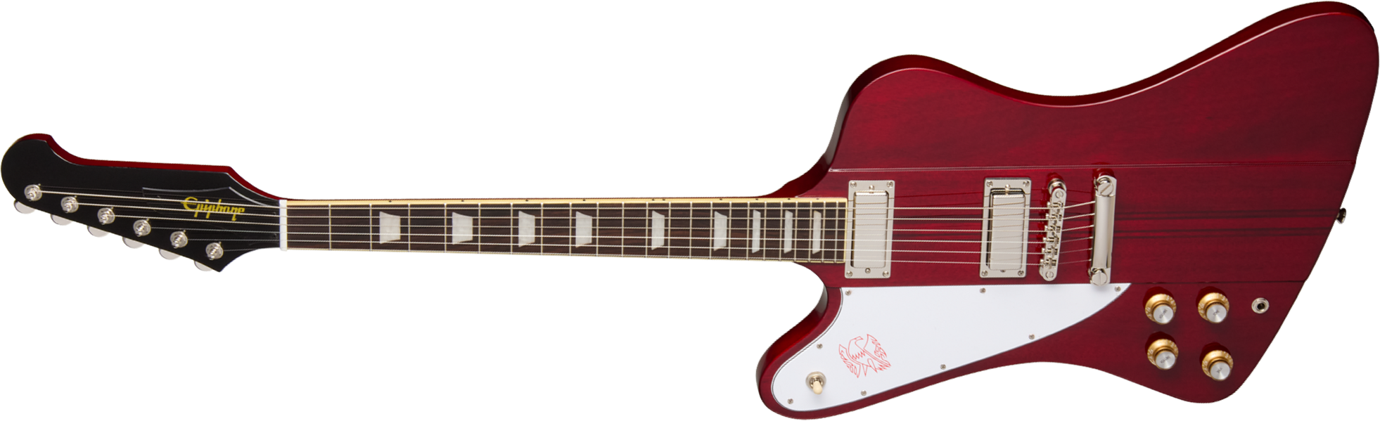 Epiphone Firebird Lh Ibg Original Gaucher 2h Ht Rw - Wine Red - Retro rock electric guitar - Main picture