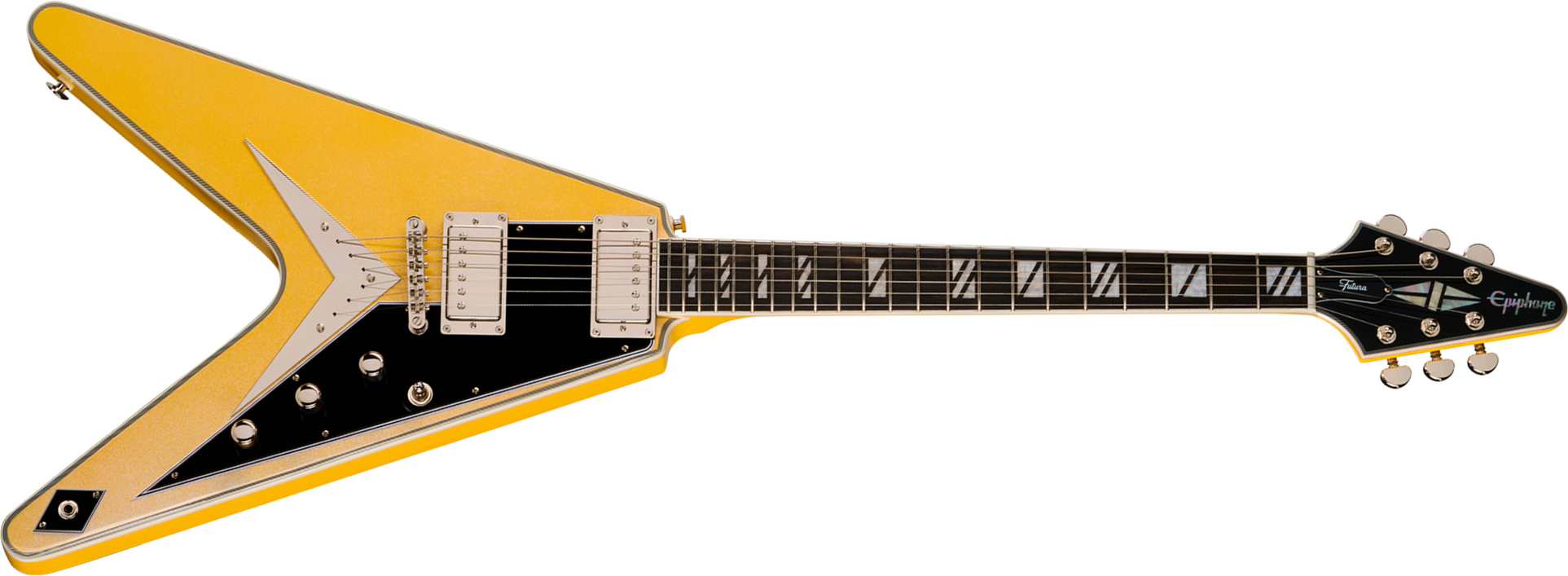 Epiphone Flying V Custom Futura Ibg 2h Ht Eb - Solaris Shift - Metal electric guitar - Main picture