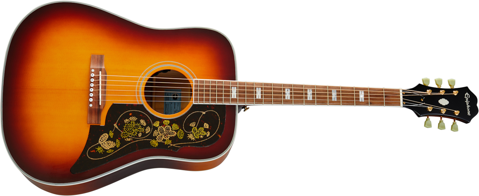 Epiphone Frontier Masterbilt Dreadnought Epicea Acajou Lau - Ice Tea Aged - Electro acoustic guitar - Main picture