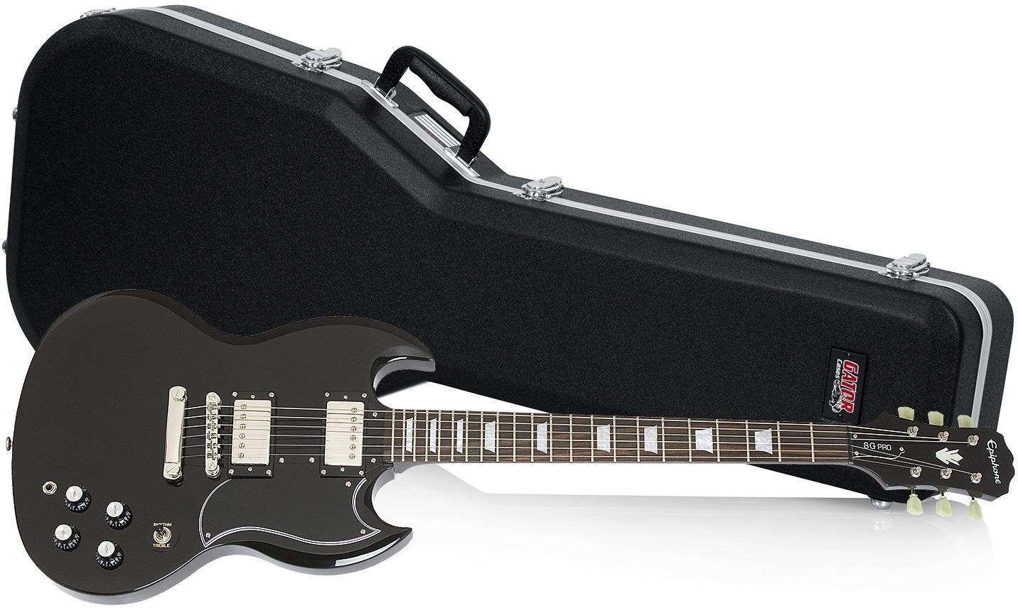Electric guitar set Epiphone G-400 PRO + GATOR GC-SG Case - Ebony