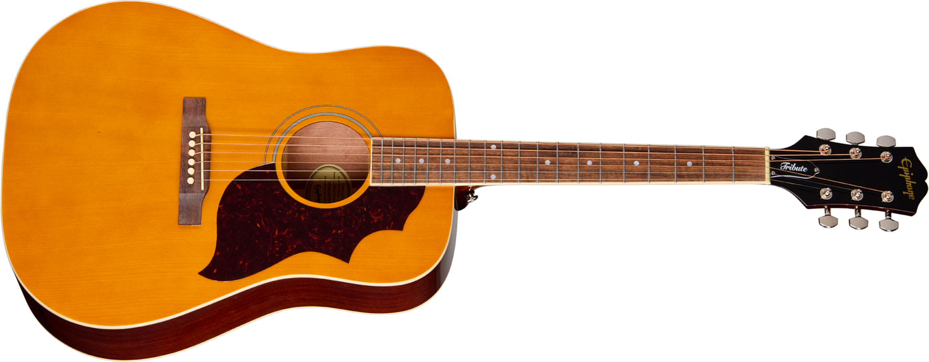 Epiphone Hummingbird Tribute Dreadnought Shsc Epicea Acajou Lau - Antique Natural - Folk guitar - Main picture