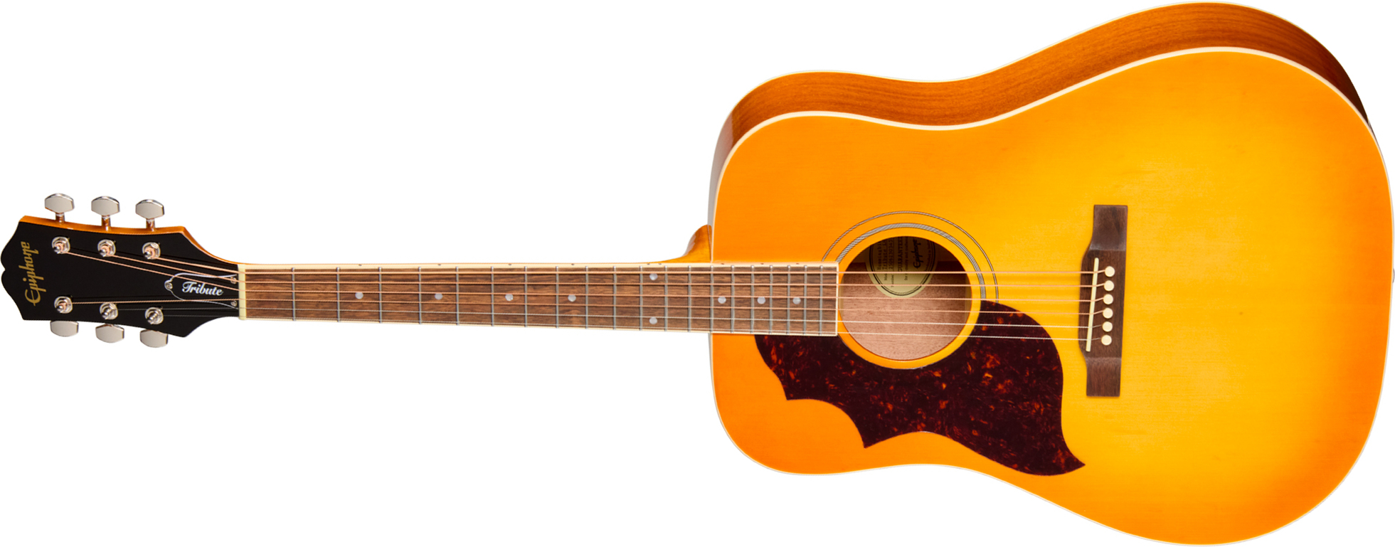 Epiphone Hummingbird Tribute Lh Dreadnought Shsc Gaucher Epicea Acajou Lau - Heritage Sunburst - Folk guitar - Main picture