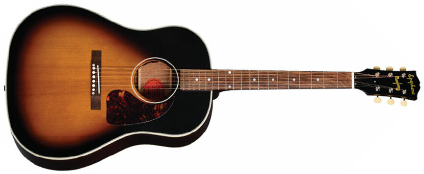 Epiphone J-45 1942 Banner Inspired By Dreadnought Epicea Acajou Lau - Vintage Sunburst - Electro acoustic guitar - Main picture