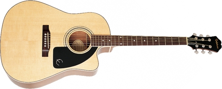 Epiphone J-45 Ec Studio Dreadnought Cw Epicea Acajou Rw - Natural - Electro acoustic guitar - Main picture