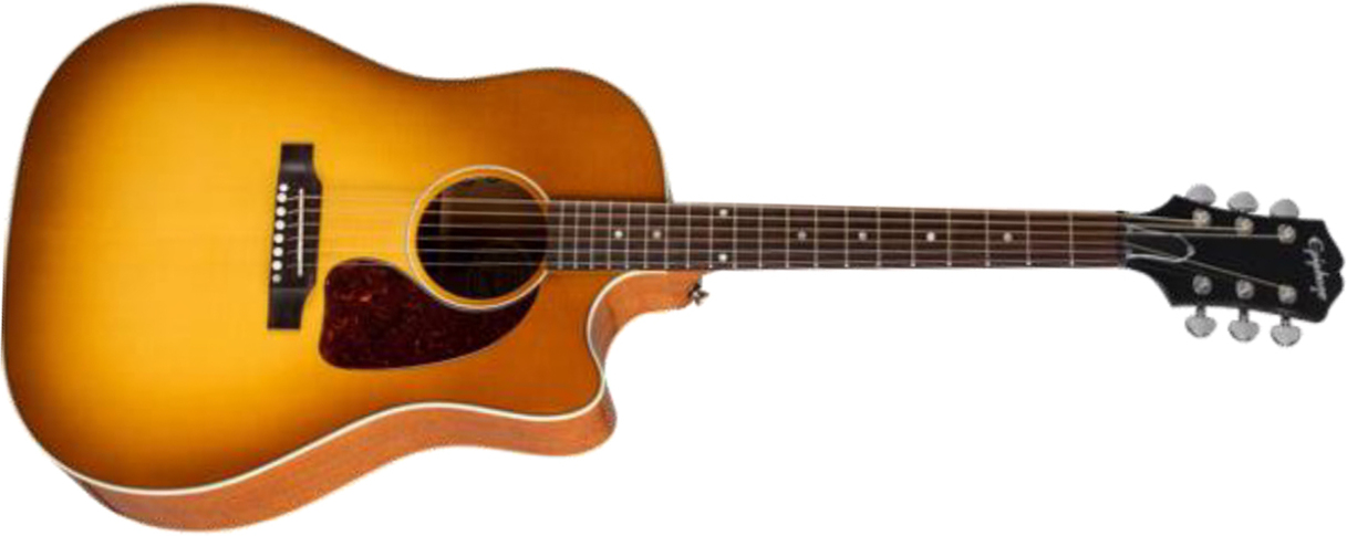 Epiphone J-45 Standard Ec Dreadnought Cw Epicea Acajou Lau - Vintage Sunburst - Folk guitar - Main picture