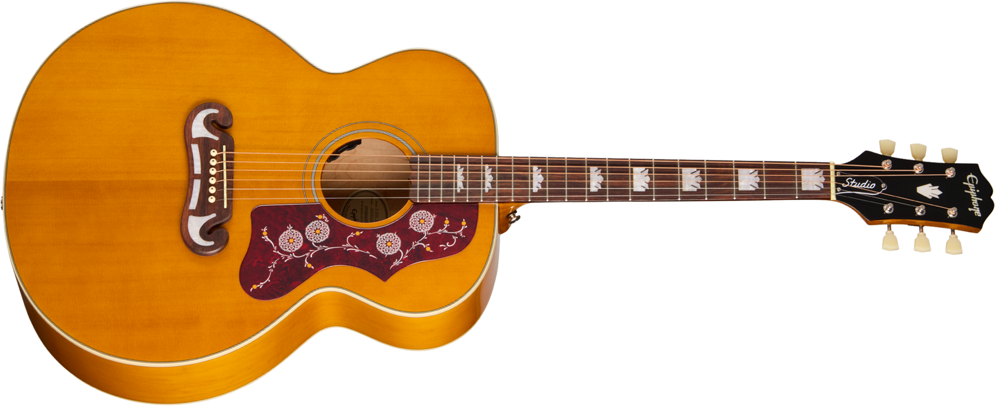 Epiphone J200 Studio Ibg Jumbo Epicea Acajou Rw - Natural - Folk guitar - Main picture