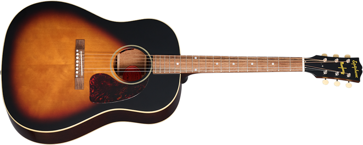 Epiphone J45 1942 Banner Reissue Inspired By Dreadnought Epicea Acajou Lau - Vintage Sunburst - Folk guitar - Main picture