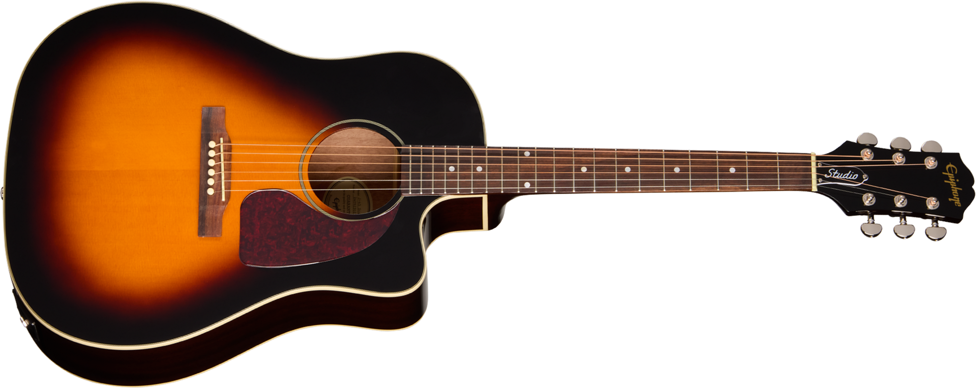 Epiphone J45 Studio Ec Ibg Dreadnought Cw Epicea Acajou Rw - Vintage Sunburst - Folk guitar - Main picture