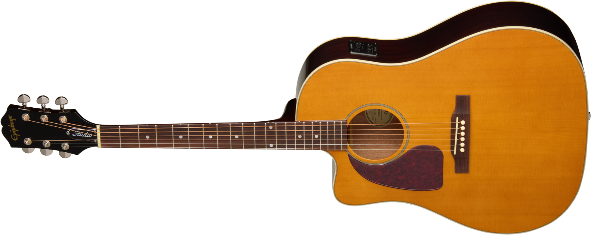 Epiphone J45 Studio Ec Lh Gaucher Ibg Dreadnought Cw Epicea Acajou Rw - Natural - Folk guitar - Main picture