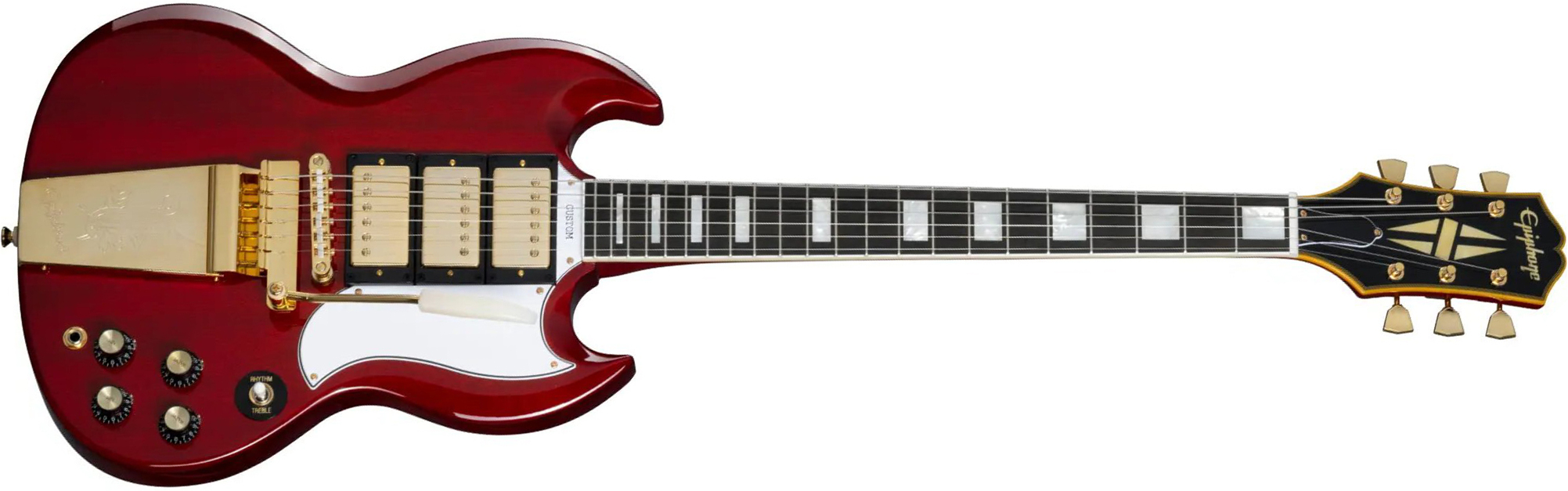 Epiphone Joe Bonamassa Sg Custom 1963 Signature 3h Trem Eb - Dark Wine Red - Signature electric guitar - Main picture