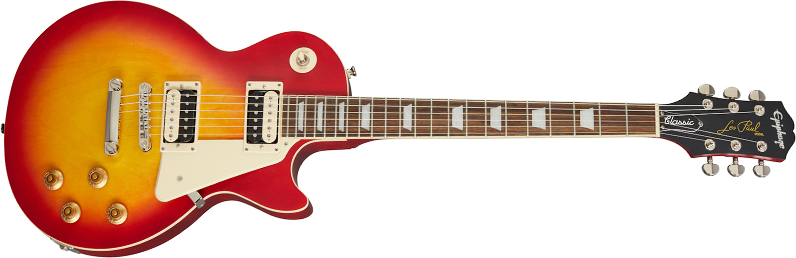 Epiphone Les Paul Classic Worn 2020 Hh Ht Rw - Worn Heritage Cherry Sunburst - Single cut electric guitar - Main picture