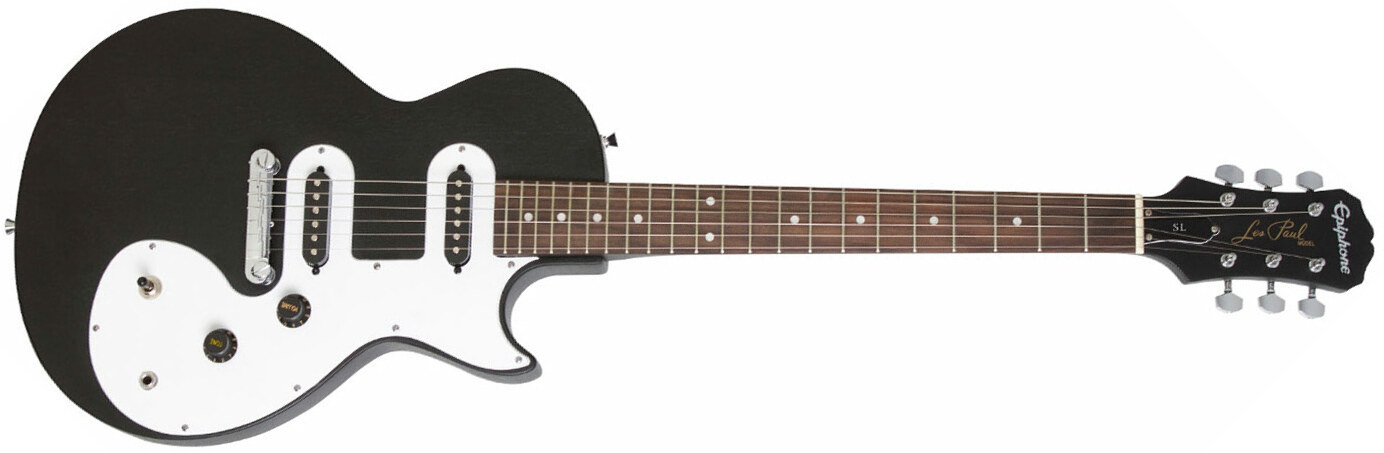 Epiphone Les Paul Melody Maker E1 2s Ht - Ebony - Single cut electric guitar - Main picture