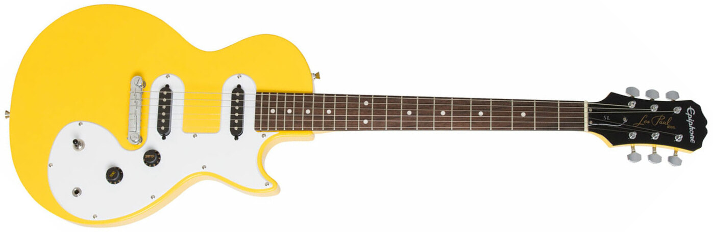 Epiphone Les Paul Melody Maker E1 2s Ht - Sunset Yellow - Single cut electric guitar - Main picture