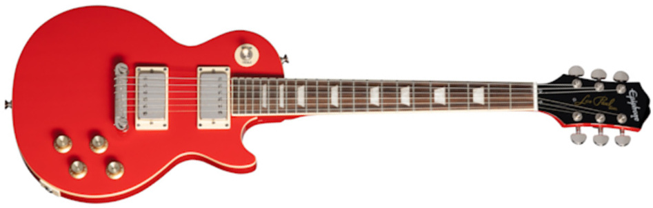 Epiphone Les Paul Power Players 2h Ht Lau - Lava Red - Electric guitar for kids - Main picture