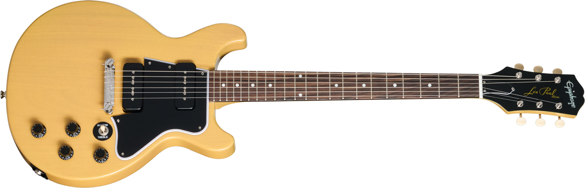 Epiphone Les Paul Special Double Cut Dc Ibg 2s P90 Ht Rw - Tv Yellow - Double cut electric guitar - Main picture