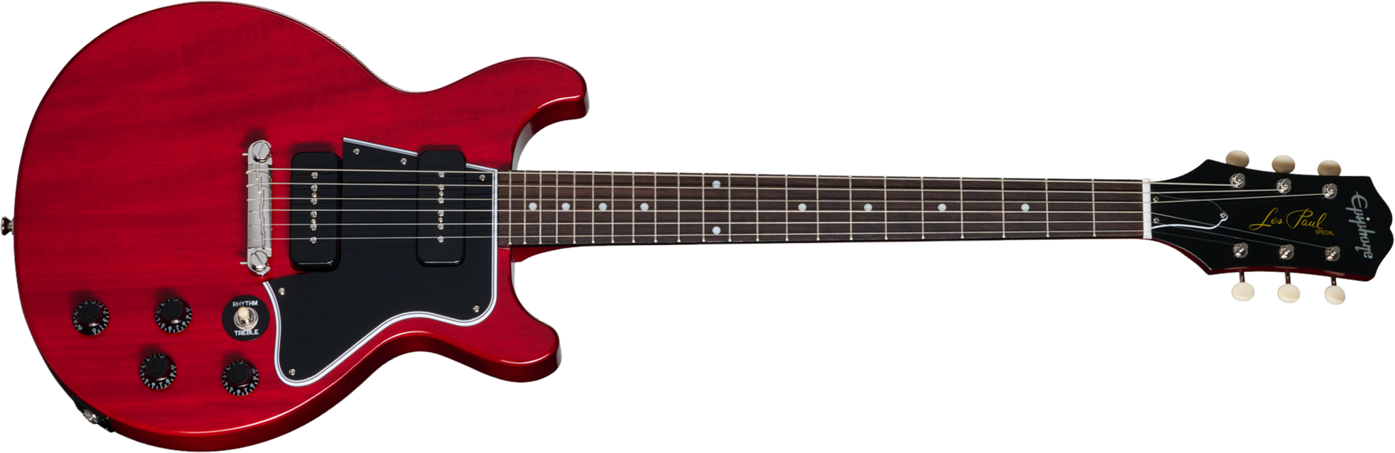 Epiphone Les Paul Special Double Cut Dc Ibg 2s P90 Ht Rw - Cherry Red - Double cut electric guitar - Main picture