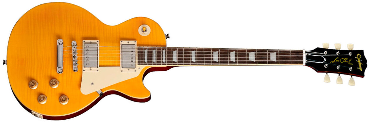Epiphone Les Paul Standard 1959 Reissue Igc 2h Gibson Ht Rw - Lemon Burst - Single cut electric guitar - Main picture