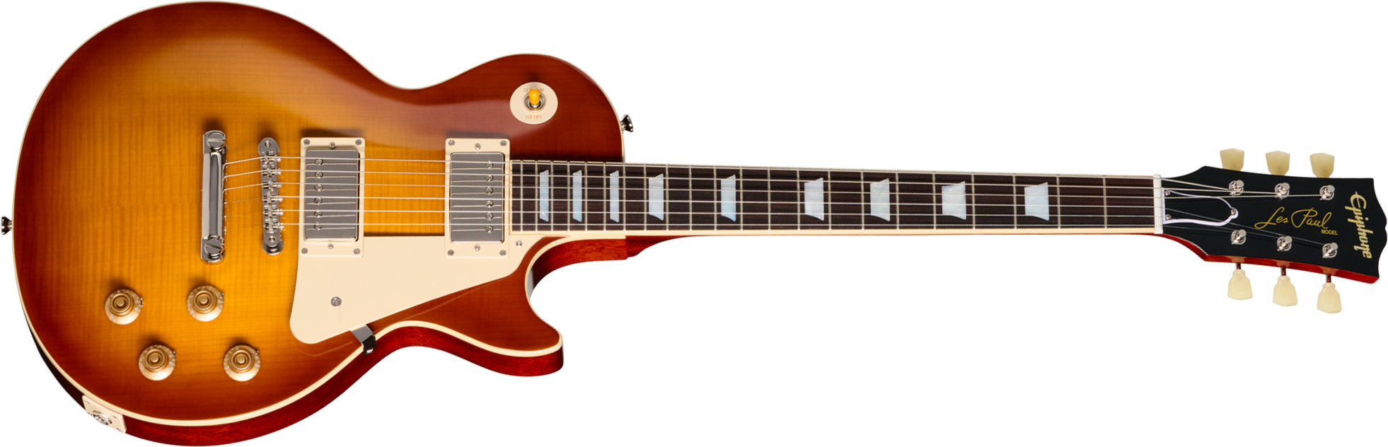Epiphone Les Paul Standard 1959 Reissue Igc 2h Gibson Ht Rw - Golden Poppy Burst - Single cut electric guitar - Main picture