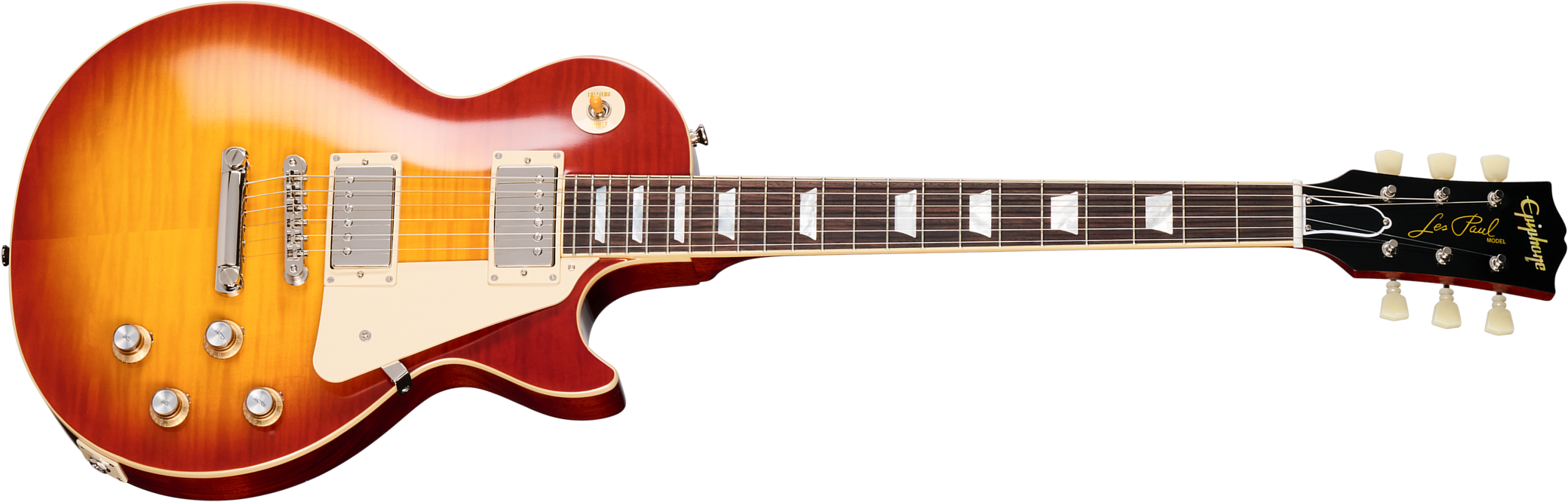 Epiphone Les Paul Standard 1960 Reissue I.b.g.c 2h Gibson Ht Rw - Washed Cherry Sunburst - Single cut electric guitar - Main picture