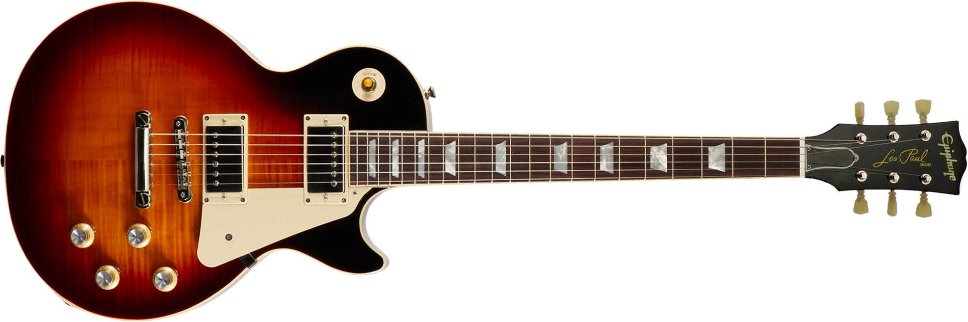 Epiphone Les Paul Standard 1960 Reissue Igc 2h Gibson Ht Rw - Washed Burgundy - Single cut electric guitar - Main picture
