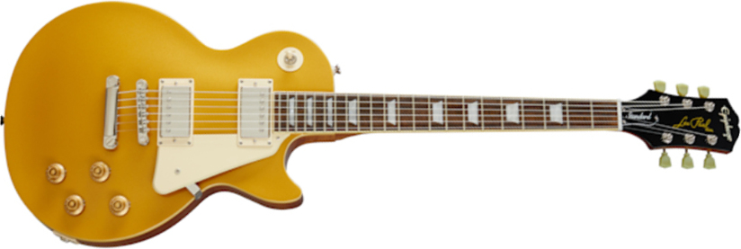Epiphone Les Paul Standard 50s 2h Ht Rw - Metallic Gold - Single cut electric guitar - Main picture