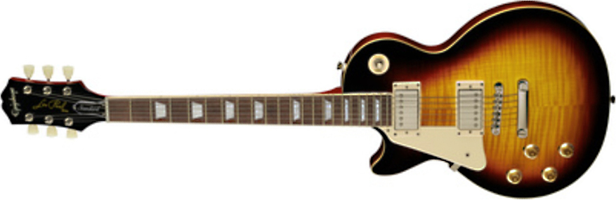 Epiphone Les Paul Standard 50s Lh Gaucher 2h Ht Rw - Vintage Sunburst - Left-handed electric guitar - Main picture