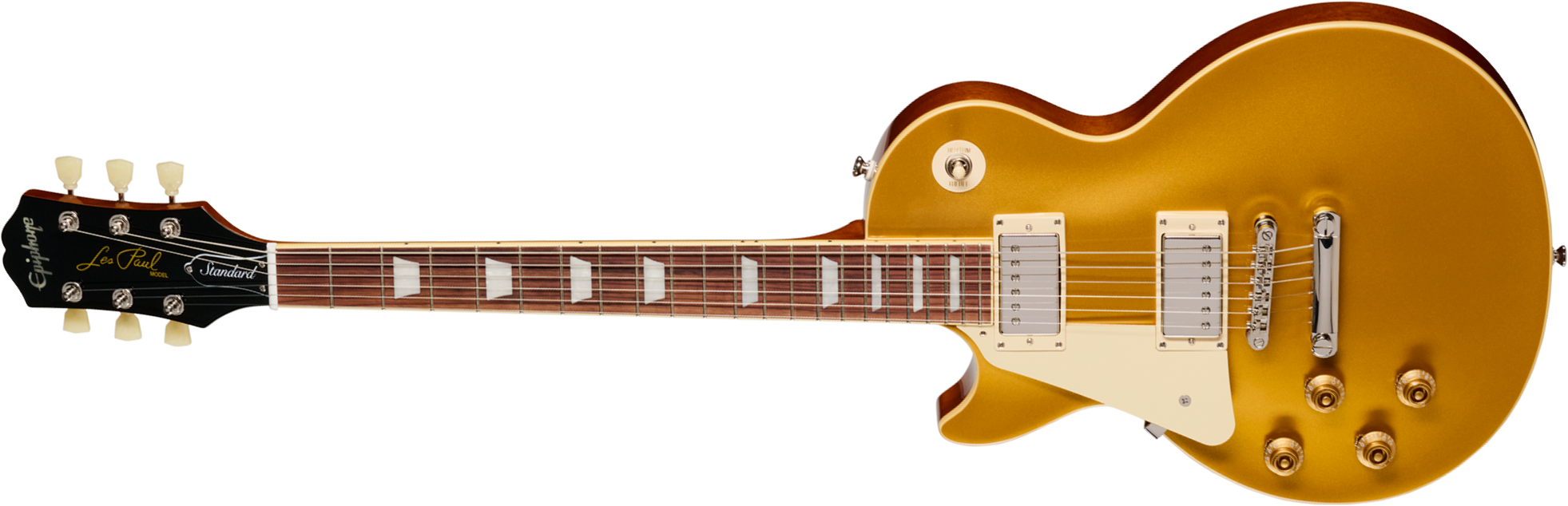 Epiphone Les Paul Standard 50s Lh Ibg Gaucher Original 2h Ht Rw - Goldtop - Single cut electric guitar - Main picture