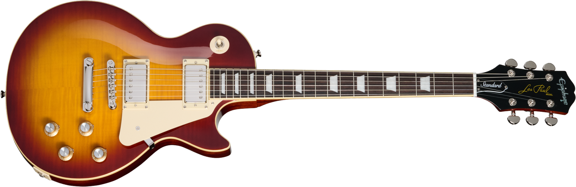 Epiphone Les Paul Standard 60s Figured Ibg Original 2h Ht Rw - Single cut electric guitar - Main picture