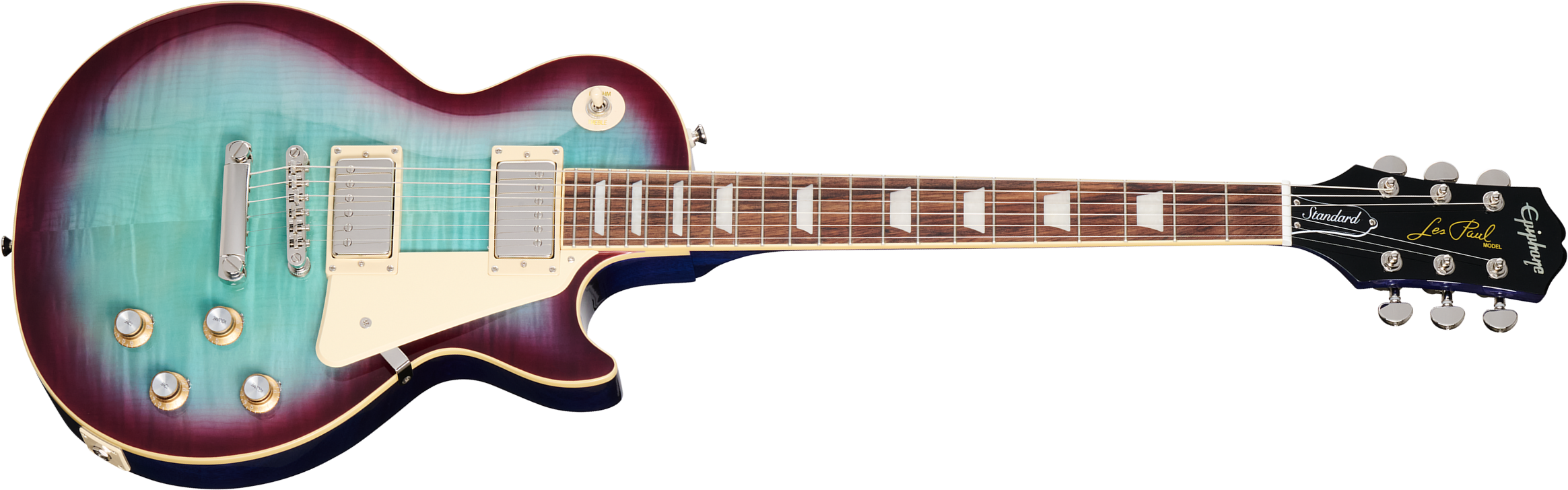 Epiphone Les Paul Standard 60s Figured Insp. By Gibson 2h Ht Lau - Blueberry Burst - Single cut electric guitar - Main picture