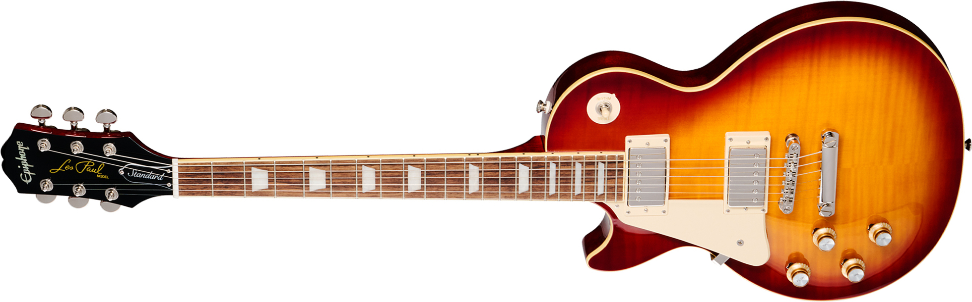 Epiphone Les Paul Standard 60s Figured Lh Ibg Original Gaucher 2h Ht Rw - Ice Tea Burst - Single cut electric guitar - Main picture