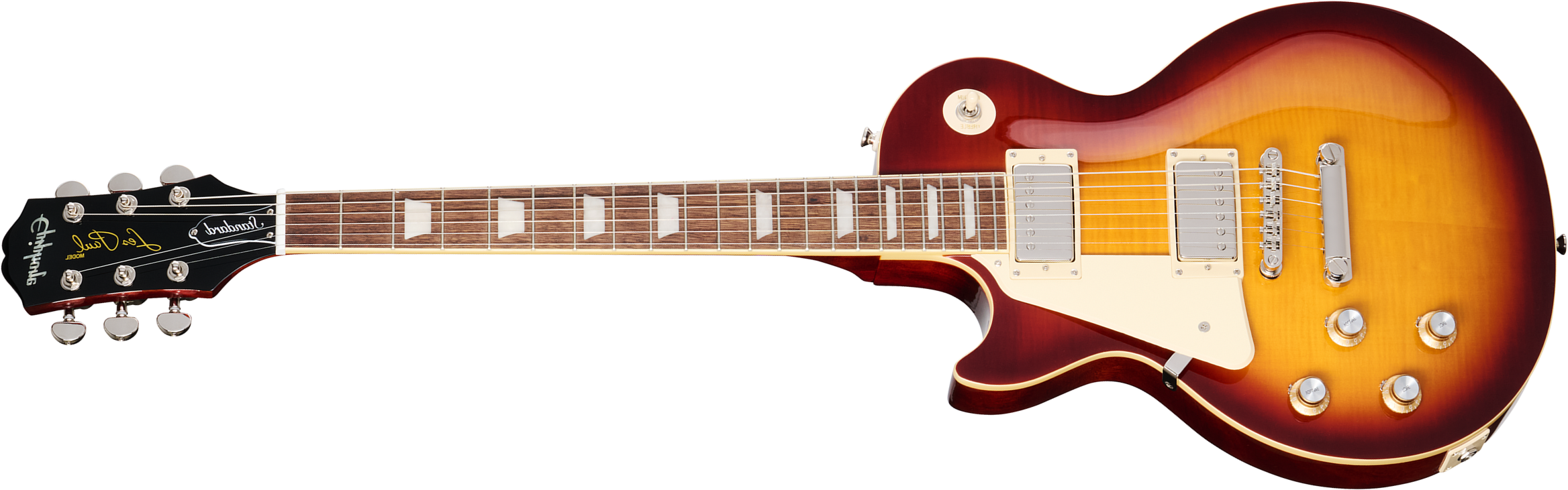 Epiphone Les Paul Standard 60s Figured Lh Insp. By Gibson Gaucher 2h Ht Lau - Iced Tea Burst - Single cut electric guitar - Main picture