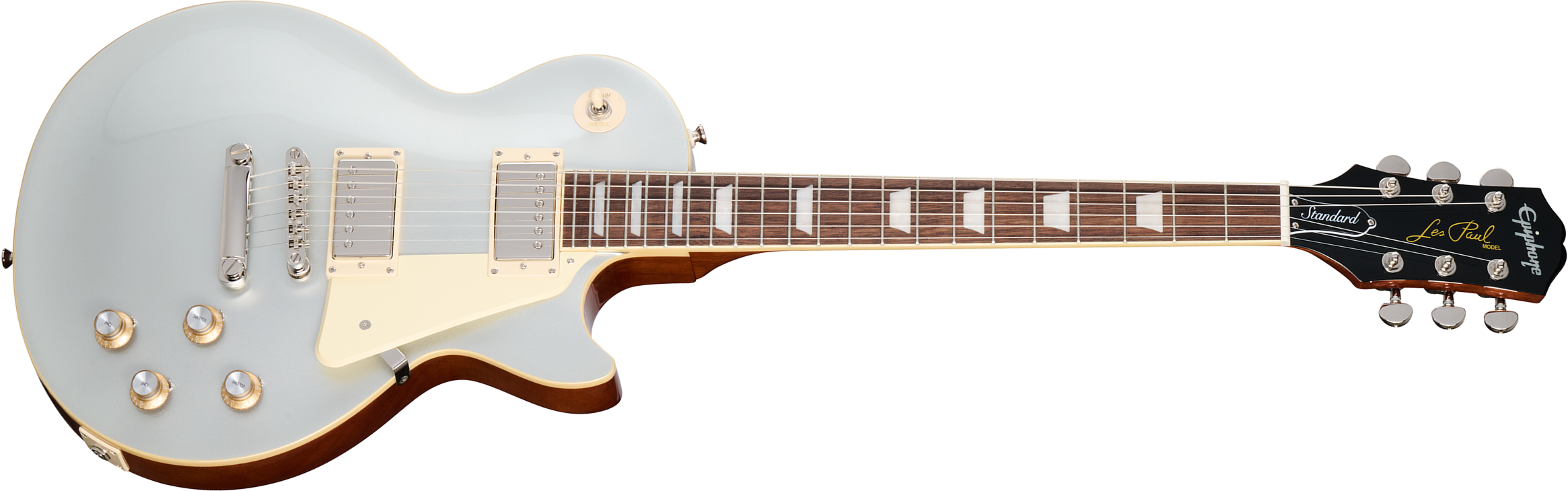 Epiphone Les Paul Standard 60s Insp. By Gibson 2h Ht Lau - Silver Mist - Single cut electric guitar - Main picture