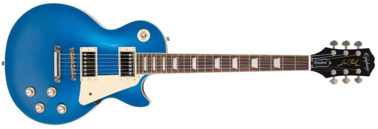 Epiphone Les Paul Standard 60s Ltd Ibg Original 2h Ht Lau - Candy Blue Metallic - Single cut electric guitar - Main picture
