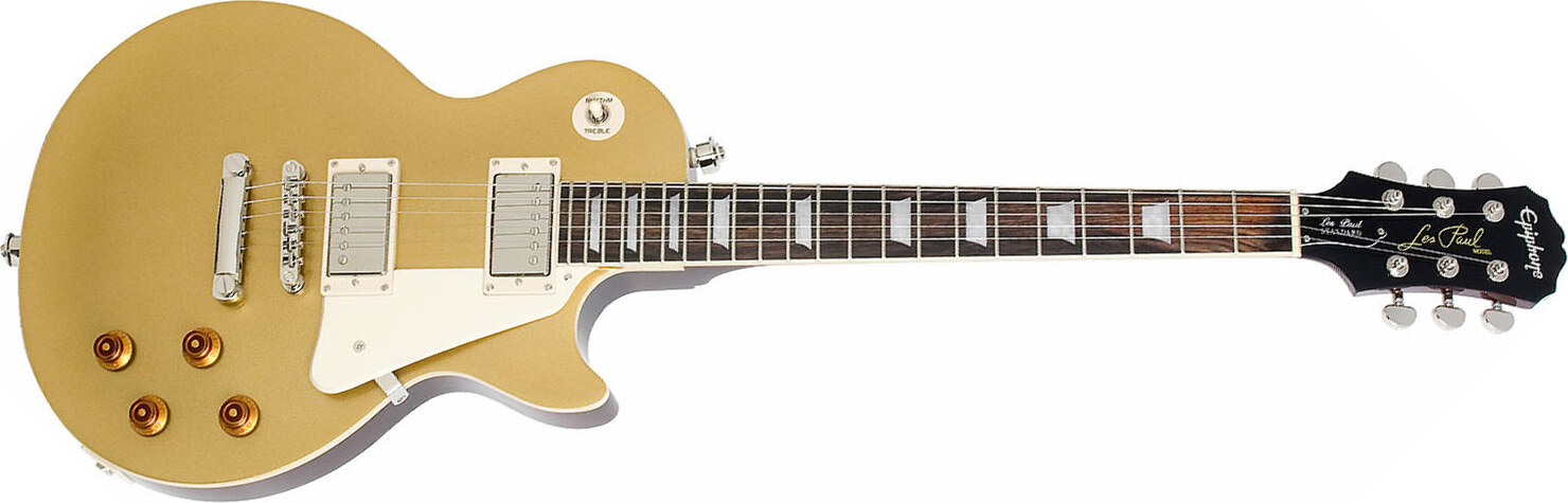 Epiphone Les Paul Standard Hh Ht Pf - Metallic Gold - Single cut electric guitar - Main picture