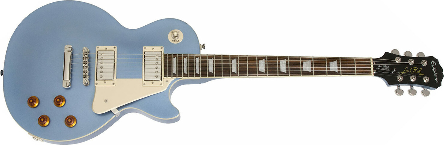 Epiphone Les Paul Standard Hh Ht Pf - Pelham Blue - Single cut electric guitar - Main picture