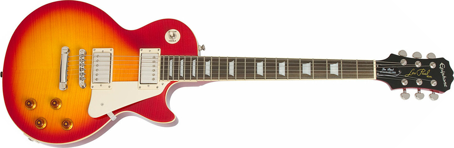 Epiphone Les Paul Standard Plus Top Pro Ch - Heritage Cherry Sunburst - Single cut electric guitar - Main picture
