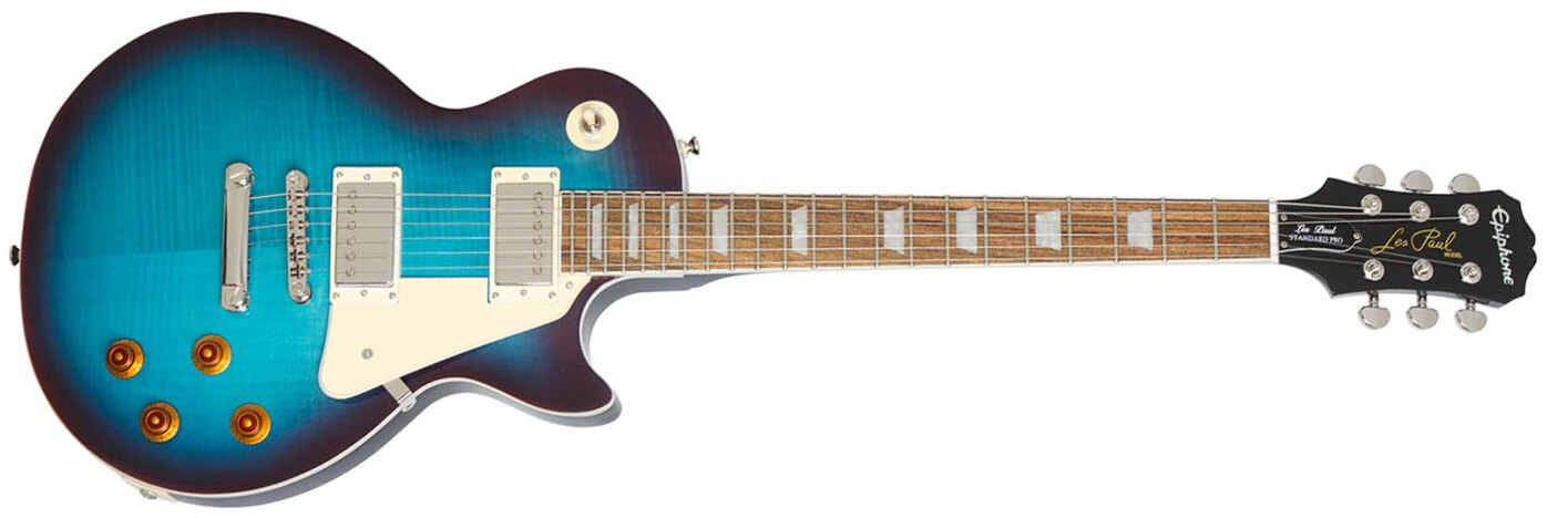 Epiphone Les Paul Standard Plus Top Pro Hh Ht Pf - Blueberry Burst - Single cut electric guitar - Main picture