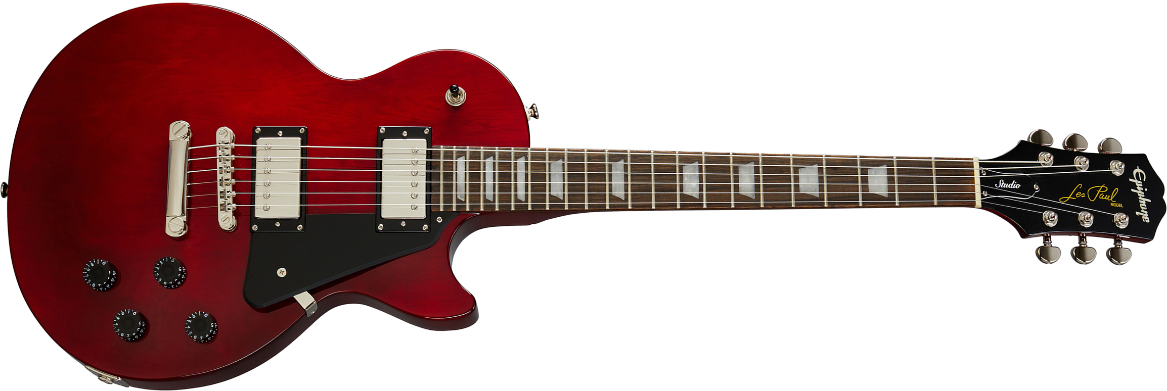 Epiphone Les Paul Studio 2h Ht Pf - Wine Red - Single cut electric guitar - Main picture