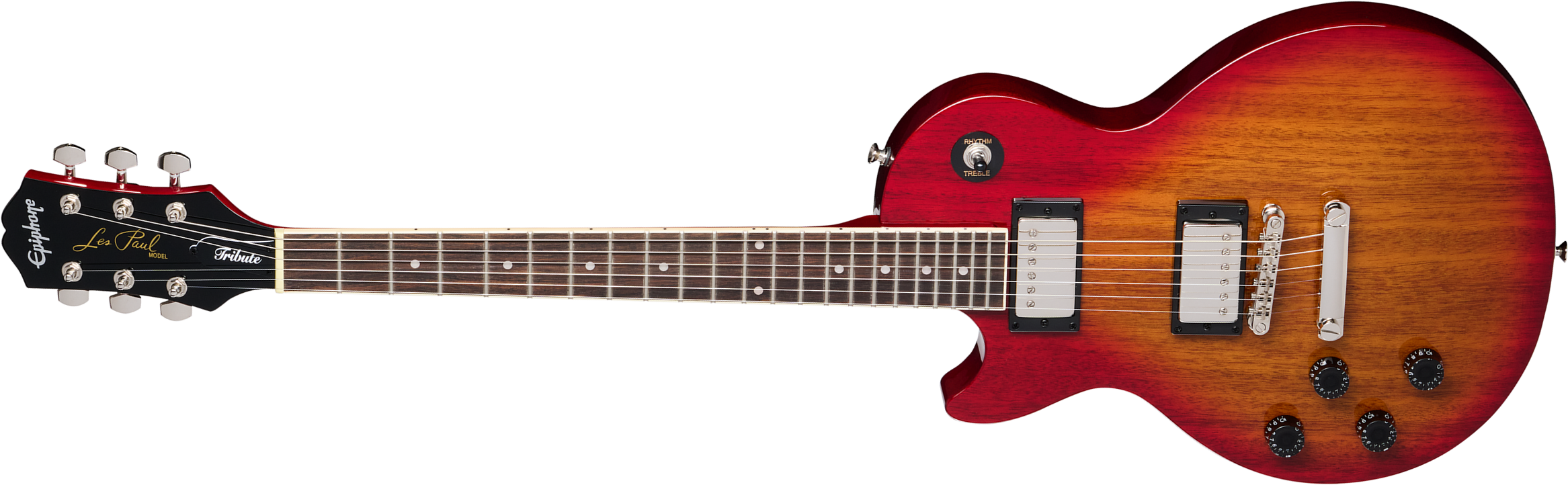 Epiphone Les Paul Tribute Lh Inspired By / Modern Gaucher 2h Ht Lau - Heritage Cherry Sunburst - Single cut electric guitar - Main picture