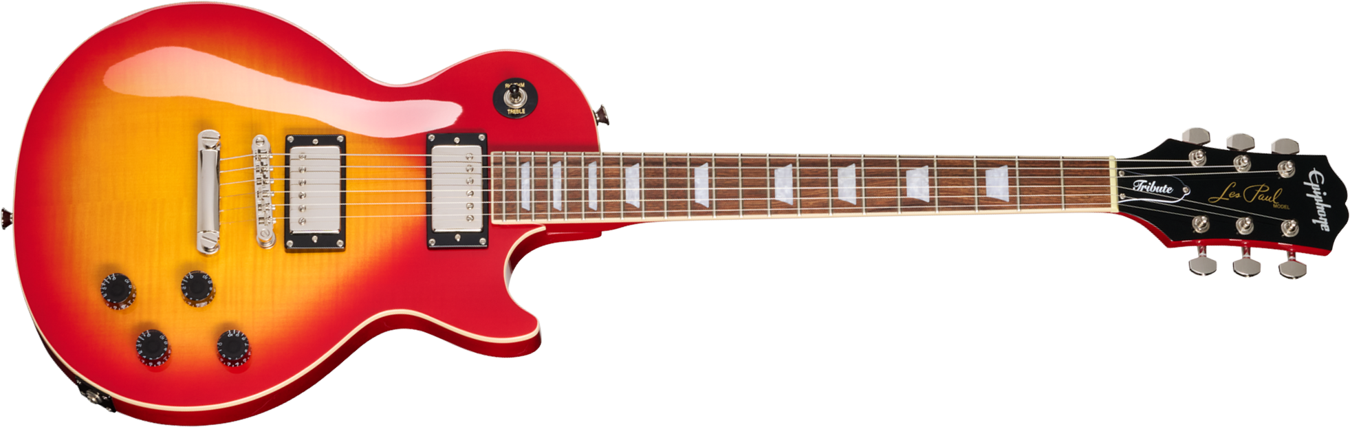 Epiphone Les Paul Tribute Plus Ibg 2h Ht Rw - Heritage Cherry Sunburst - Single cut electric guitar - Main picture