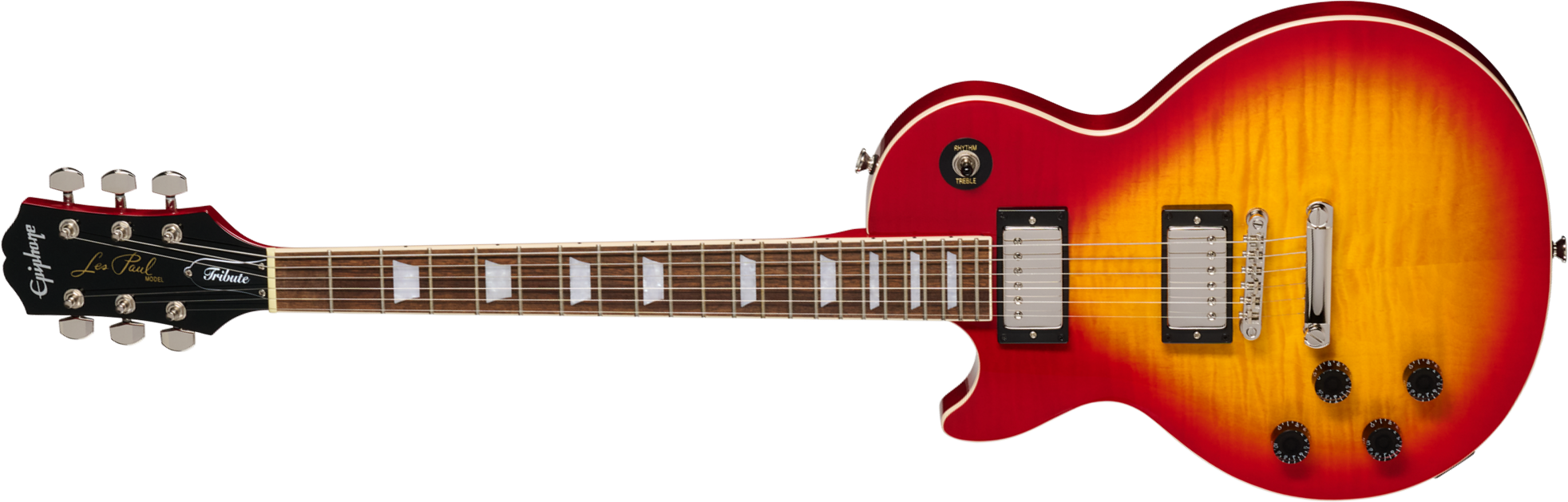 Epiphone Les Paul Tribute Plus Lh Gaucher Ibg 2h Ht Rw - Heritage Cherry Sunburst - Single cut electric guitar - Main picture