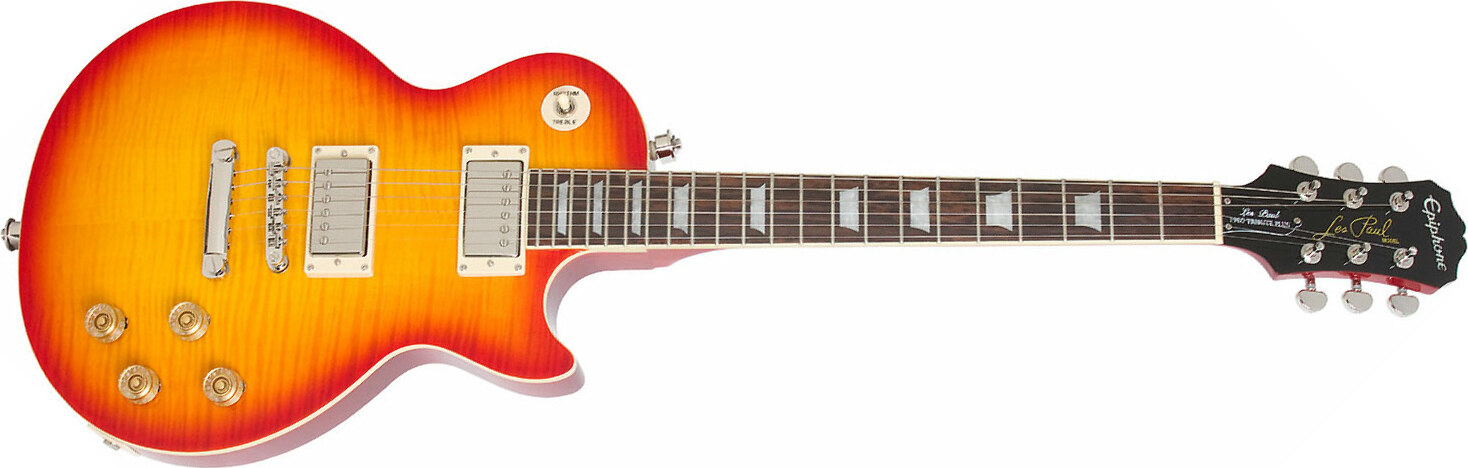 Epiphone Les Paul Tribute Plus Outfit Ch - Faded Cherry - Single cut electric guitar - Main picture