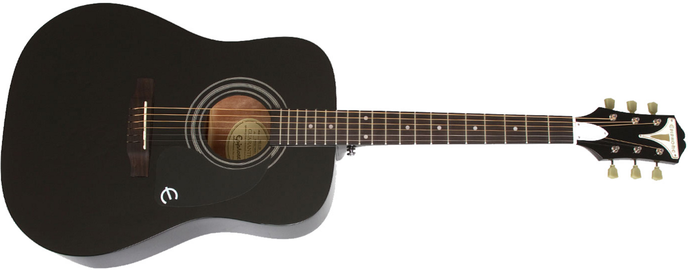 Epiphone Pro-1 Acoustic Dreadnought Epicea Acajou - Ebony - Acoustic guitar & electro - Main picture