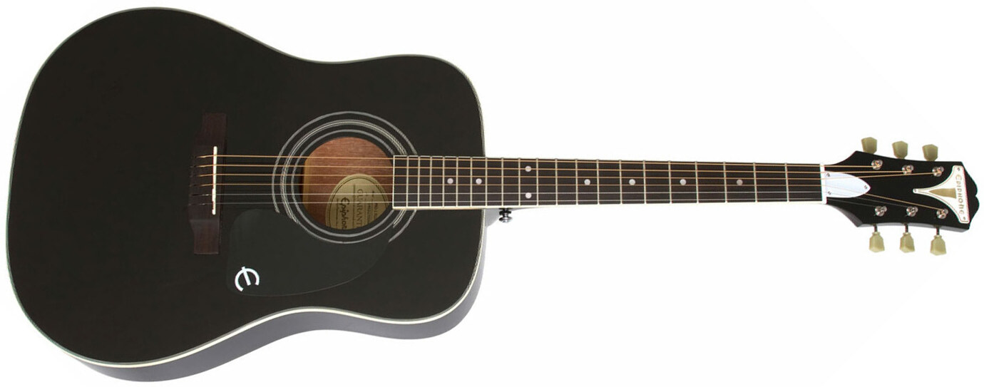 Epiphone Pro-1 Plus Acoustic Dreadnought Epicea Acajou - Ebony - Acoustic guitar & electro - Main picture