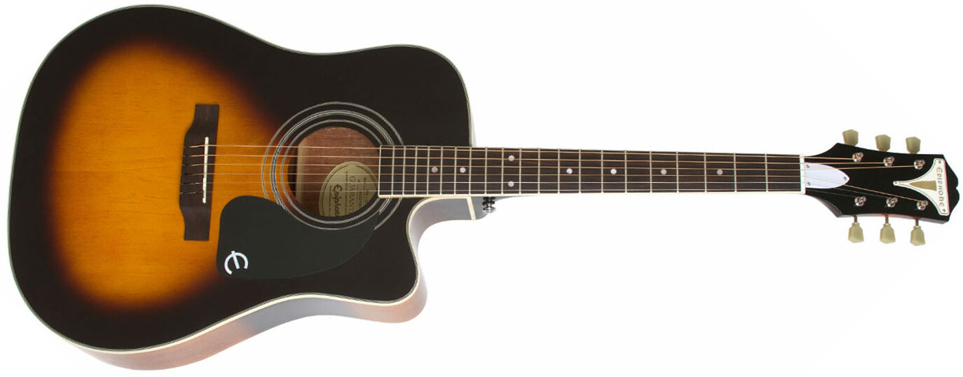 Epiphone Pro-1 Ultra Acoustic Dreadnought Cw Epicea Acajou - Vintage Sunburst - Acoustic guitar & electro - Main picture