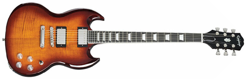 Epiphone Sg Modern Figured Inspired By 2h Ht Eb - Mojave Burst - Double cut electric guitar - Main picture